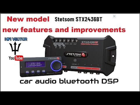Updated model Stetsom STX2436BT DSP & SMC modular control wired remote car audio digital processor