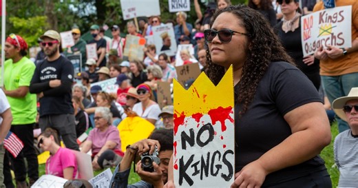 "No Kings" rallies draw thousands of demonstrators across Michigan