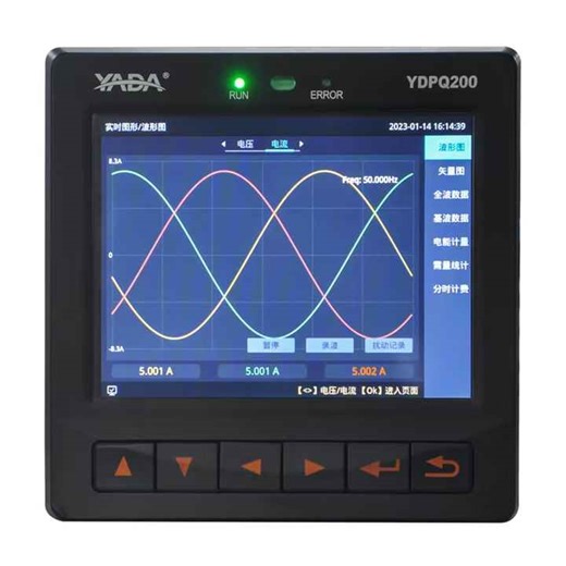 YADA YDPQ200 Harmonic Analysis Imbalance Measurement Flicker Monitoring 3 Phase Power Energy Meters for Data Center