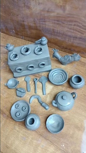 how to make mini kitchen set with chulha#youtubeshorts #craft