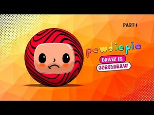 How to Draw the Pewdiepie Logo 🍉(Step by Step) Part-1 | Drawing | Coreldraw