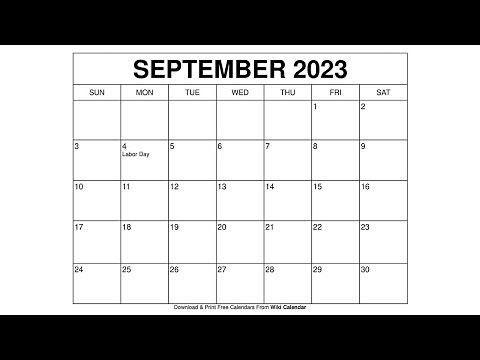 Free Printable September 2023 Calendar Templates With Holidays - Wiki Calendar