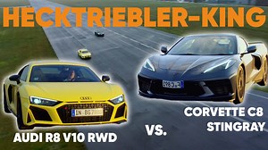 Audi R8 V10 RWD 🤜 vs. 🤛 Corvette C8 Stingray - ein absoluter Traum für Heckantrieb-Liebhaber! ✨ Heckantrieb, Mittelmotor und viel PS haben beide Sportwagen, aber es heißt V10 gegen V8 und 5,2 Liter Hubraum gegen 6,2. 🔥 ➡️ Welchen Supersport-Hecktriebler findet ihr besser - Audi oder Corvette? #gripdasmotormagazin #collection | GRIP - Das Motormagazin