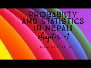 Chapter 1 Probability and Statistics in nepali