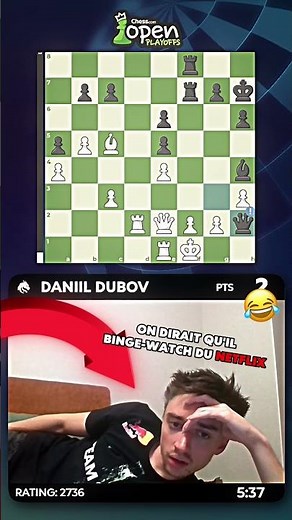 Sindarov gagne les Candidats… Dubov l'écrase depuis son lit 💀😂♟️ #chess #legend #wtf #dubov