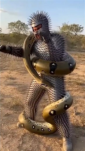 The python wrapped itself like this #python #snak #animal