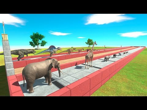 Animal vs Dinosaur Relay Race - Animal Revolt Battle Simulator