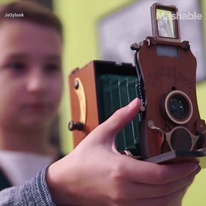 64K views · 943 reactions | This vintage camera is actually a totally modern Polaroid-type camera. | Mashable | Facebook