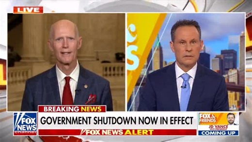 “If you don’t show up and do your job, you don’t get paid. Why are we getting paid?” Florida Senator Rick Scott urges Congress to cut their salaries if they can’t keep the government open for the American people. | Fox & Friends