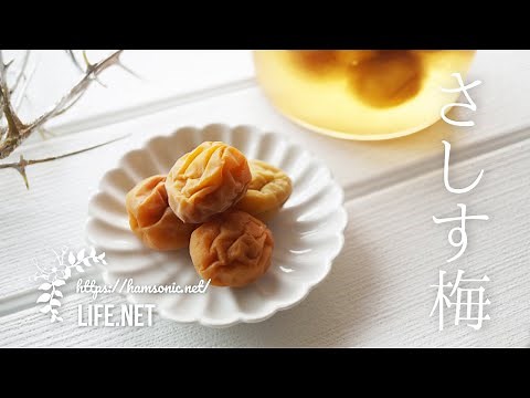 【さしす梅干し・さしす梅漬けの作り方】干さないでも絶品！【塩・砂糖・酢で簡単にできるレシピ】