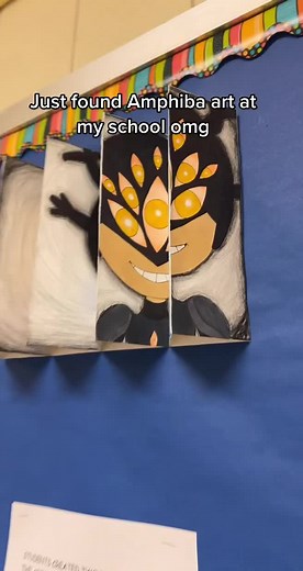 I REALLY WANT TO SEE WHO MADE IT SO I CAN HAVE A AMPHIBA SCHOOL BUDDY #amphibia #marcywu #darcy #art #amphibiaseason3