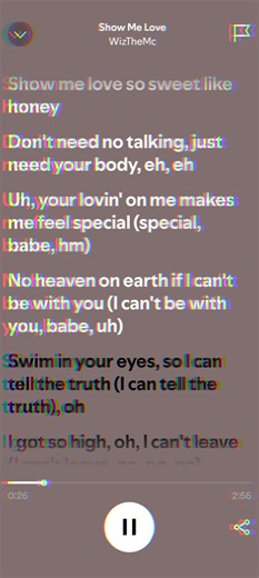 WizTheMc / Bees & Honey - Show Me Love (Speed-Up + Paroles) #speedsong #music #speedup #lyrics