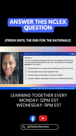 Challenge yourself with this NCLEX Practice Question! | ReMar Nurse