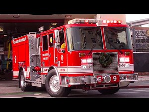 LAFD Engine 9 Responding