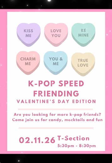Join the UToledo K-pop Club's Speed Friending Event!