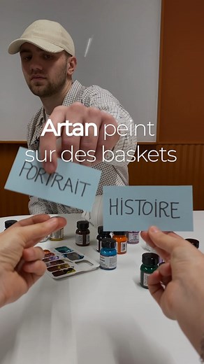 Customiser des baskets pour marcher au rythme de sa propre histoire, c'est le talent d'Artan. Découvre la paire qu'il a créée lors de notre rencontre et son témoignage complet sur notre compte. 🎨👟 #custom #baskets #sneakers #histoire #unique #art #inspiration #vews #customsneakers #customshoes #details #paintingprocess | Vews - RTBF