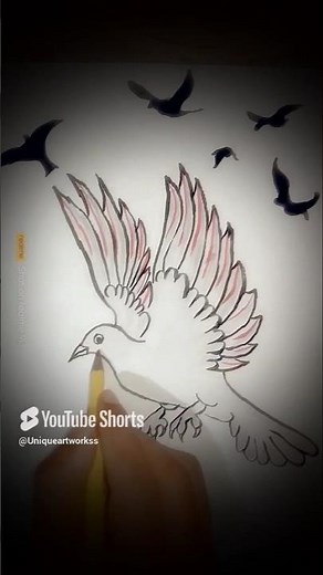 "Simple Bird Drawing for Beginners | Learn to Draw Birds Easily"