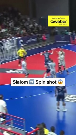 Slalom to Spin Shot Handball Technique