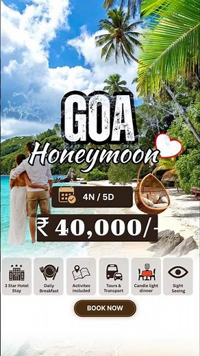 Goa Honeymoon | Goa Trip | Goa Tour Package | Goa Couple Tour #goa #honeymoon #tourpackages