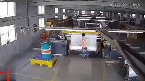 Worker gets caught and spun into a Textile machine