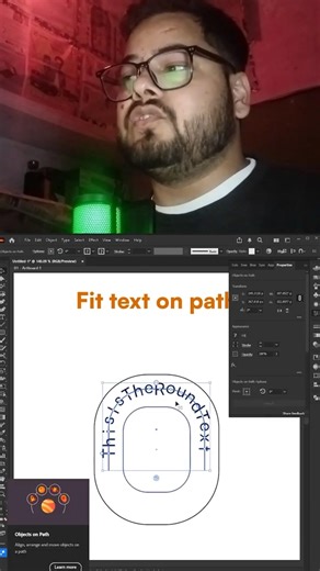 How to curve Text with the Object on Path tool | illustrator tips | Desinity #illustrator #shorts