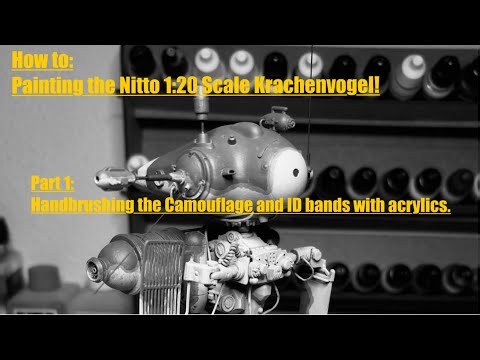 HAND PAINTING MASCHINEN KRIEGER! NITTO KRACHENVOGEL 1:20 SCALE.