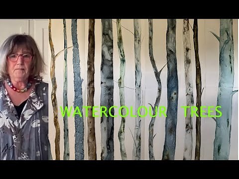Watercolour 10 Trees