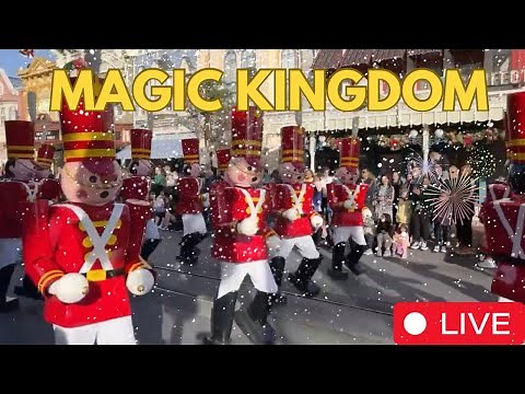 🔴 Live - Christmas Parade | Magic Kingdom Saturday - Walt Disney World 11.9.2024