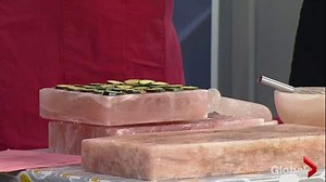 Cooking with salt blocks