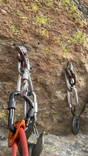 New climbing anchors vs. old climbing anchors 😵