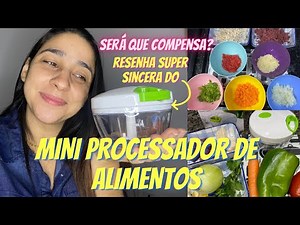 RESENHA| PROCESSADOR DE ALIMENTOS MANUAL/ SERÁ QUE É BOM MESMO?/TESTEI EM VÁRIOS ALIMENTOS