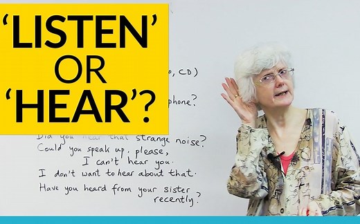 Listen 和 Hear 有什么区别 (播放设置中控制字幕)
