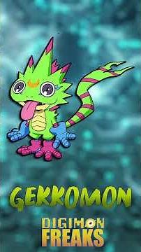 GEKKOMON The DIGIMON of BEAT BREAK that LIVES in the RAINFOREST