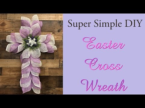 Easy to Make Mesh Wreath Using a Dollar Tree Wreath Frame / This Was My First Time Making This Style