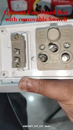 New Model Qikwatt #combined Box 20A Fitting With Removable #Modular #Switch