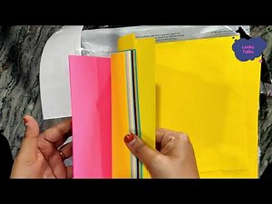 Amazon Colour A4 Sheets Unboxing & Review | Colour Paper Crafts | Lucky Talks