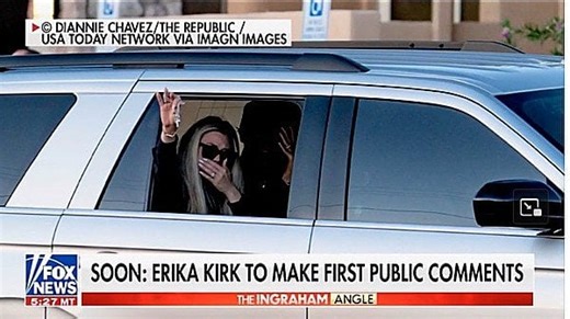 'I'm not a jewelry guy': The story behind the cross Erika Kirk held up in emotional image * WorldNetDaily * by Hailey Gomez, Daily Caller News Foundation