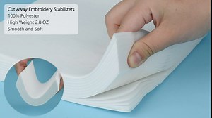 Simthread Iron on Fusible No Show Mesh Cut Away Stabilizer Backing for Embroidery and Sewing - Weight 1.9 Ounces 12" x 10 Yards/Roll