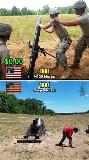 M120 Mortar vs 10-inch Siege Mortar - How The US Mortar Evolved Since Civil War? (Cost Per Shot)