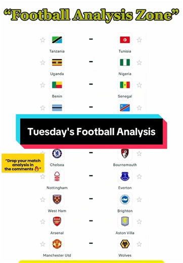 Tuesday's Football Analysis: Arsenal vs Aston Villa