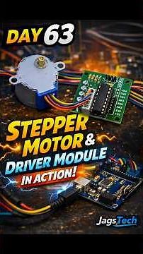 🔥 Day 63 – Stepper Motor with Driver Module + Arduino (Practical Demo) #jagstech #steppermotor #tech