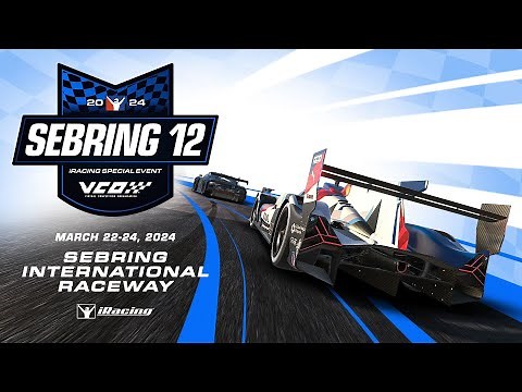 The iRacing 12 Hours of Sebring | Sebring International Raceway | Part 1