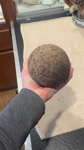 History is always waiting to be discovered — sometimes even centuries later… Recently found in Twelve Mile Creek between Mineral Springs and Waxhaw, this piece was generously donated to the Museum of the Waxhaws. Come visit and feel history in the hands of time. | The Museum of the Waxhaws