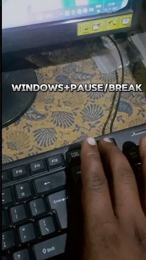 Windows + Pause Break Ka Secret Trick 🤯 Instant System Info||#pcshortcutkeys #techshorts #shorts