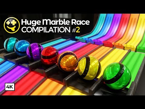 Huge Marble Races Compilation || #marblerun #3d #animation #blender #marblemachine