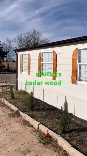shutters wood cedar