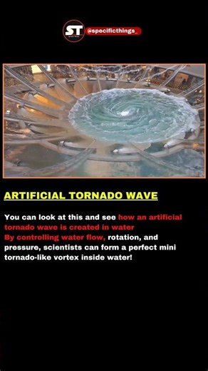 You Won’t Believe This 😱 | Artificial Tornado Wave Created in Water . #waterhaul #facts #shorts