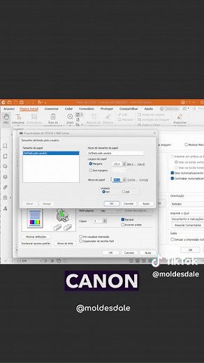 Configurando tamanhos de papéis diferentes para impressão ☺️ hoje em dia para quem trabalha com encadernação, tem surgido vários modelos e tamanhos diferentes de miolos, e fazendo pequenos ajustes é possível trabalhar com uma grande variedade deles, vem que eu te mostro como 🎉🎉 #fypシ #encadernacaoartesanal #agenda2024 #encadernação #encadernacaoespiral #impressao #agendasartesanais #arquivodigital #fypシ゚viral