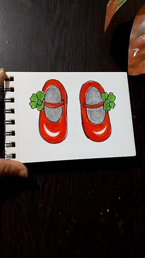 Easy drawing Ideas #shoes #ytshorts #art #tutorial #satisfying #viral #shortvideo