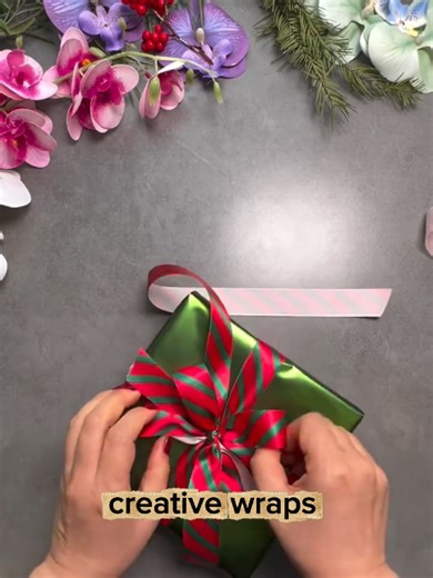 Creative Christmas Ribbon Wrapping Techniques